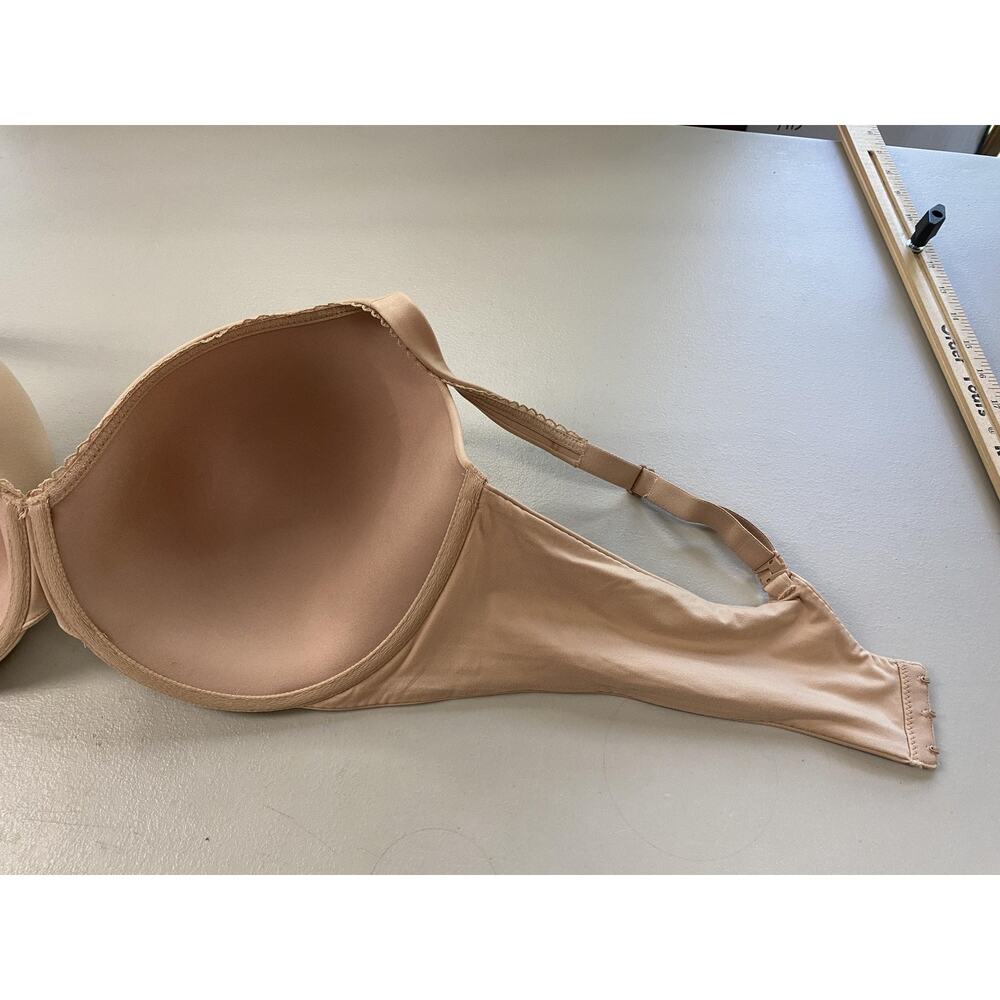 Victorias Secret Bra 44D Beige Lined Perfect Coverage TShirt Bra Multi Way Strap - Picture 5 of 11